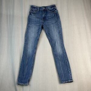 LUCKY BRAND | Jeans Women's Bridgette Skinny 0/25 Blue Mid Rise Unique Pocket